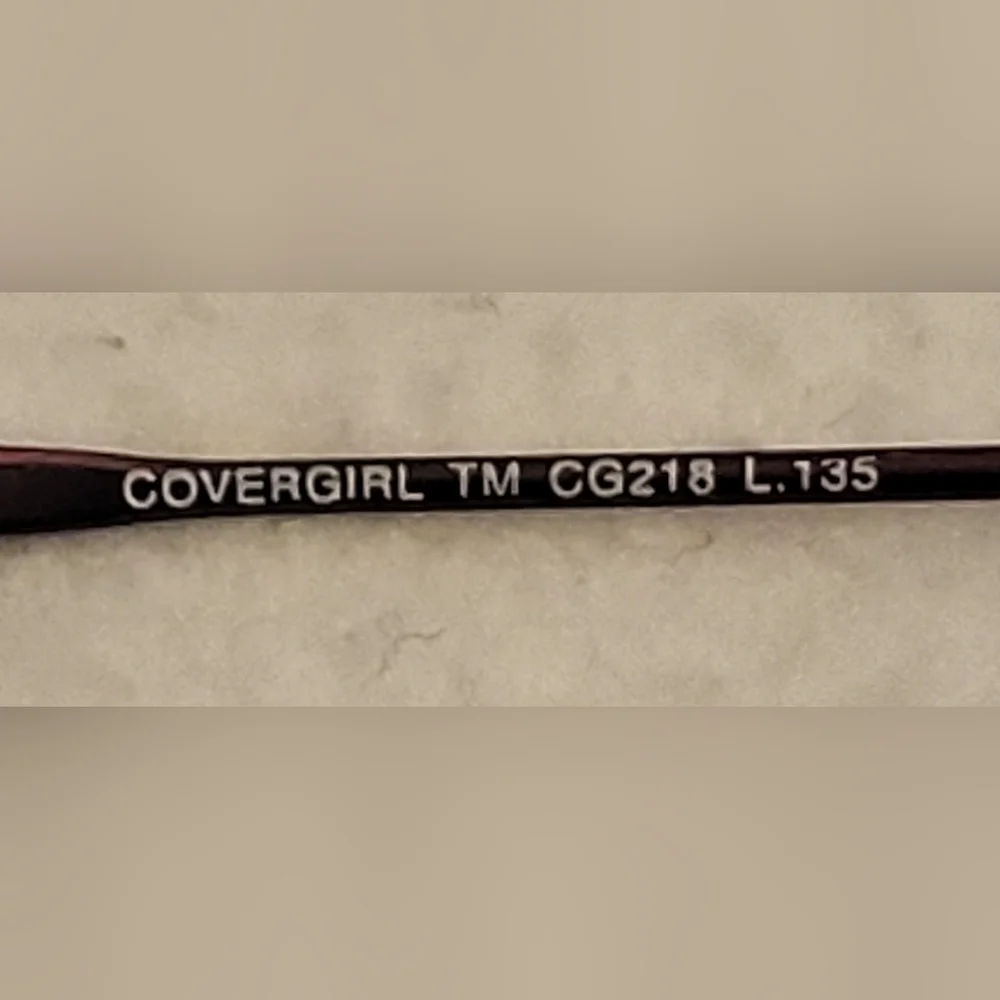 Covergirl wire frame eye glasses,  vintage wine color